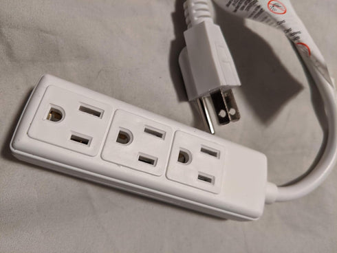 Power Strip 3 Outlet 1 Count...