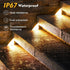 Solar Step Lights, Stair Fence Triangle Lights IP67 Outdoor Waterproof LED Deck Light for Garden Yard Patio, Porch, Front Door, Outside, Pathway, ...