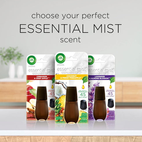 Air Wick Essential Mist Refill, 3ct, Happiness, Air Freshener, Essential Oils...
