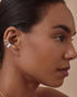 Moodear 3Pcs Chunky/Thin Ear Cuff Non Piercing - Dainty 925 Sterling Silver Cubic Zirconia Huggie Cuffs Trendy Cuff Cartilage Earrings for Women J...
