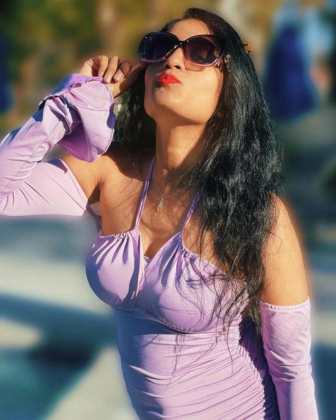 FEISEDY Women's Fashion Sunglasses, Oversized Square Frame with Pearl Sparkling, Polarized UV Protection B2821...