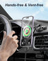 Magnetic Car Mount Charger for Mag-Safe, 15W Wireless Fast Charger Phone Holder for Car with Adhesive, 360° Rotatable Zinc Alloy Handsfree Phone S...