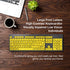 Large Print Computer Keyboard, Wired USB High Contrast Keyboard with Oversized Print Letters for Visually Impaired Low Vision Individuals (Yellow+...