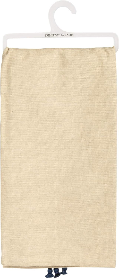 Primitives by Kathy Patriotic Embroidered Dish Towel, 20"x 26", Faith Family Freedom...