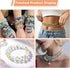 0.5mm/4 Rolls Elastic String for Bracelets, 60M Clear Bracelet String, Beading Thread with Bead Needles, Stretchy Bracelet Strings for Bracelet Ma...
