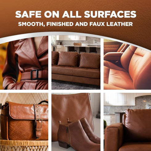 Weiman 3 in 1 Deep Leather Cleaner & Conditioner Cream - Restores Leather Surfaces - Use on Leather Furniture, Car Seats, Shoes, Bags, Jackets, Sa...