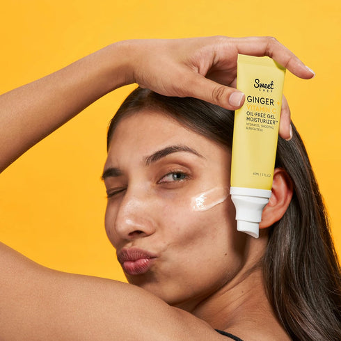 Sweet Chef Ginger + Vitamin C Oil-Free Gel Moisturizer - Antioxidant-Rich Soothing Daily Moisturizer with Hyaluronic Acid, Turmeric + Niacinamide ...