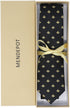 Bee Necktie With Box Microfiber Jacquard Gold Bee Pattern tie...