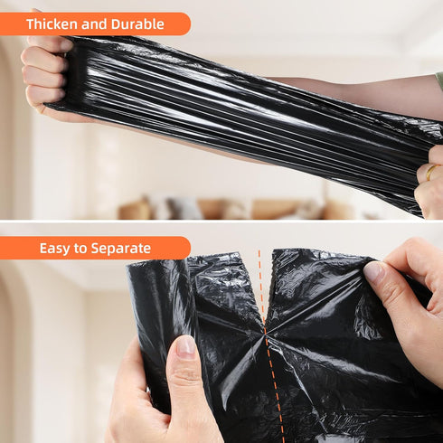 funest Trash Bags, 4 Gallon Small Drawstring Garbage Bags 75 Counts, Thick Plastic Wastebasket Liners for Bathroom Toilet Office Bedroom...