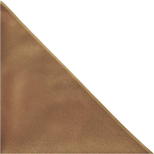 King & Priory Luxury Golden Brown Suede Pocket Square, Handkerchief, Moleskin...