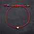 kelistom Red Black String Silver Gold Heart Charm Bracelets for Women Men Handmade Braided Wax Rope Adjustable Bracelet Friendship Jewelry...