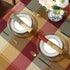 SASTYBALE Checkered Style Cloth Napkins 20 x 20 Inch 4 Pieces Washable Comfortable for Restaurant Family Dinners Weddings Parties and Banquets(Squ...