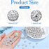 QINJIEJIE 100pcs 10mm Rhinestone Beads for Jewelry Making White Beads Sparkly Disco Ball Beads Bulk Round Crystal Diamond White Clay Beads for Nec...