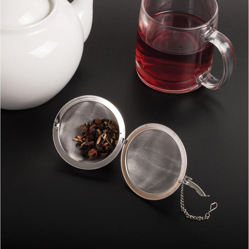 HIC Kitchen Jumbo Mesh Ball Tea Infuser, 18/8 Stainless Steel, For Loose Leaf Tea and Mulling Spices, 3-Inch...