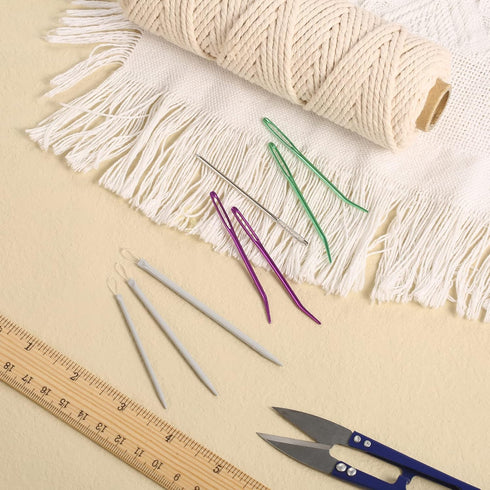 7pcs Large-Eye Blunt Needles, Stainless Steel Yarn Darning Needle Tapestry Needle Wool Needle Macrame Needle Sewing Knitting Needles for Crochet P...