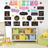 41Pcs Motivational Bulletin Board Decoration Amazing Things Happen Here Paper Cutouts with 100Pcs Glue Points Bulletin Border Stickers for Classro...