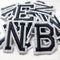 Iron on Letter Patches 52 Pieces,bfuee Letter Patches Alphabet Embroidered Patch A-Z,for Hats Shirts Jeans Bags Black...