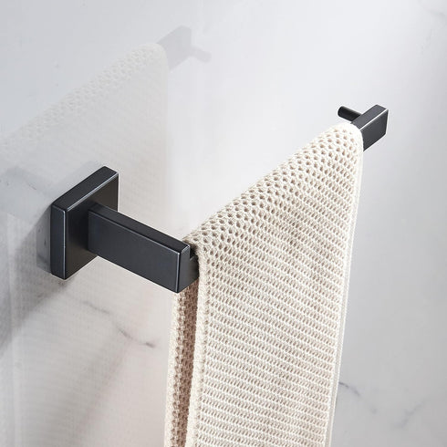 JunSun Square Towel Holder Stainless Steel Contemporary Towel Ring Hand Towel Holder Bathroom Hardware Modern Design Bathroom Towel Ring Towel Bar...