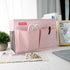 HAKACC Bedside Storage Organizer, Pink Bedside Caddy Remote Holder Hanging Bed Organizer for Home College Dorm...