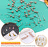 150Pcs Ball Post Earring Studs for Jewelry Making,3 Size Earrings Studs Ball Post Earrings with Loop with 200Pcs Clear Earring Backs Replacements ...
