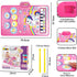 3 in 1 Piano Drum Babies Play Mat, Piano Keyboard & Drum Animal Touch Unicorn Toys for Girls, Baby Toys for 1 Year Old Toddler Girl Toy Age 1-2 Bi...