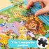 AMOR PRESENT Magnetic Puzzles for Kids, Travel Puzzles Book Learning Magnet Toys for Toddlers Gifts...