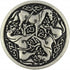 Bezelry 10 Pieces Celtic Horses Metal Shank Buttons. 25mm (1 inch) (Antique Silver)...