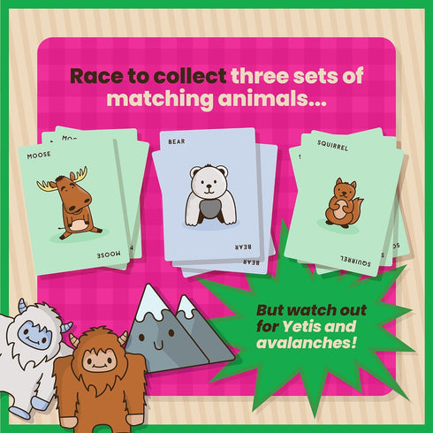 Moose Match Mayhem - by Taco Cat Goat Cheese Pizza – A Wild Adventure, Speed-Matching Card Game! Easy, Fast and Fun for Family Game Night for Kids...