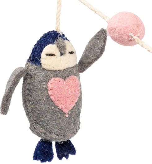 Bloomingville Multicolor Wool Felt Animal Shaped Garland...