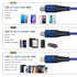 Multi 3 in 1 USB Long Charger Cable, 3M/10Ft 6A PD Fast Braided Charging Cord, Universal Multiple Ports Long Charging Cable with USB C/Micro USB/L...
