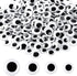 UPINS 300 Pcs Round Plastic Black Googly Wiggle Eyes Self-Adhesive Large Size 15 mm 18 mm 20 mm 25 mm...