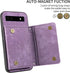 Phone Case for Google Pixel 6 Wallet Cover with Crossbody Shoulder Strap and Leather Credit Card Holder Pocket Slim Stand Cell Accessories Mobile ...