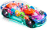 ArtCreativity Light Up Transparent Sensory Car Toy for Kids, 1PC, Bump and Go Toy Car with Colorful Moving Gears, Music, and LED Effects, Fun Educ...