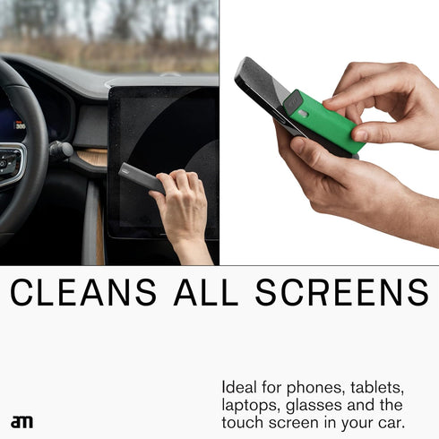 AM 2 in 1 Screen Cleaner Mist Spray - Versatile for Computers, Phones, iPads, Laptops, and Car Smart Screens, Refillable and Eco-Friendly, include...
