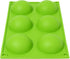 Royal Brands Silicone Molds for Cake Chocolate Candies Desserts Pro or Home Baking, Soap Candle Making Molds (6 Cavity Mold) (Green, Circle)...