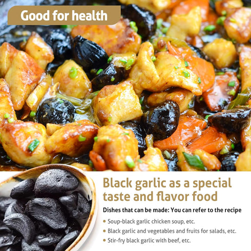 Black Garlic 170g Whole Black Garlic Aged for Full 90 Days Black Garlic Jar 0.37 Pounds...