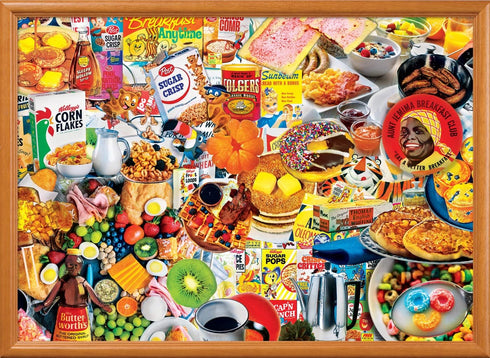 Masterpieces 1000 Piece Jigsaw Puzzle - Retro Flashback Breakfast Eats Morning Food Cereal - 19.25"x26.75" - Fun for All Ages...