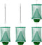 Ranch Fly Trap (4 Pack) with Adjustable Hanging Wire (2pcs) and Bait Tray | Indoor or Outdoor Fly Traps Hanging Cages for Farms, Park or Restauran...
