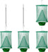Ranch Fly Trap (4 Pack) with Adjustable Hanging Wire (2pcs) and Bait Tray | Indoor or Outdoor Fly Traps Hanging Cages for Farms, Park or Restauran...