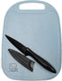 Chef Craft Select Wheat Straw Cutting Board and Knife Set, 10 inch x 7.5 inch, Blue...