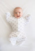SwaddleDesigns Transitional Swaddle Sack, Arms Up Half-Length Sleeves & Mitten Cuffs, Swaddle for Newborn Transition to Baby Sleep Sack Wearable B...