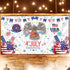 Independence Day Banners,6x3.6FT Large Size Independence Day Background Decoration for Holiday Party, Happy Independence Day 4th of July Parties H...