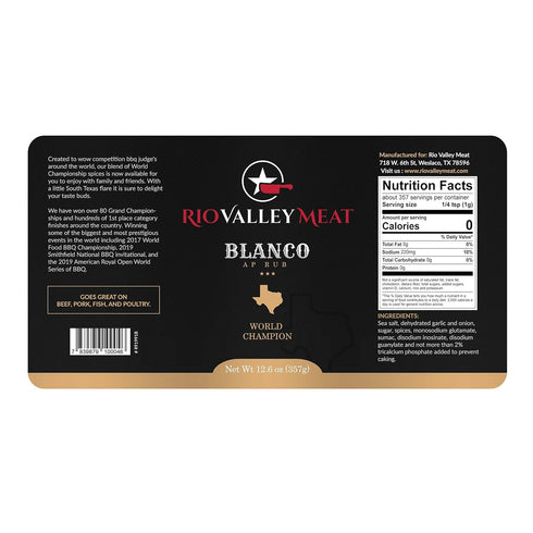 Old World Spices & Seasonings Rio Valley Meat Blanco Award Winning All Purpose Rub 12.6 Oz Bottle OW91000...