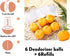 12 Pack Baking Soda Deodorizers, 6 Deodorizer Balls + 6 Refills, Odor Eliminator for Shoes Closets Bathroom Pets, Air Freshener for Home, Up to 24...