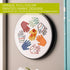 Bucilla Full-Color 6" Stamped Embroidery Kit, Creative Hands, Includes 4-Color Printed Fabric, 6" Hoop, Embroidery Floss, Needle, and Instructions...