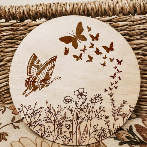 16 Pieces Butterfly Stencils for Painting, Reusable Plastic Spring Templates Flower Butterflies Stencils for Painting Craft Wood Canvas Fabric Nat...