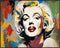 Posterizer 1 pcs- Marilyn Monroe inspired colorful poster-Famous Figures Art Collection-Abstract & Modern Art- Living Room Bedroom Decor- unframed...