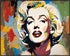 Posterizer 1 pcs- Marilyn Monroe inspired colorful poster-Famous Figures Art Collection-Abstract & Modern Art- Living Room Bedroom Decor- unframed...
