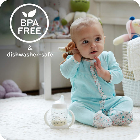 NUK Learner Cup, 5 Oz, 2-Pack, Clouds & Stars – BPA Free, Spill Proof Sippy Cup...
