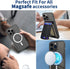 CACOE Magnetic Case for iPhone 13 Pro 6.1 inch-Compatible with MagSafe & Magnetic Car Phone Mount,Not Yellowing Anti-Scratch (Clear Black)...
